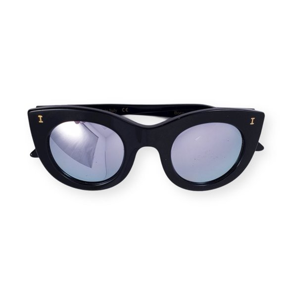 illesteva Sunglasses Boca Womens Black Handmade IT - Picture 3 of 11